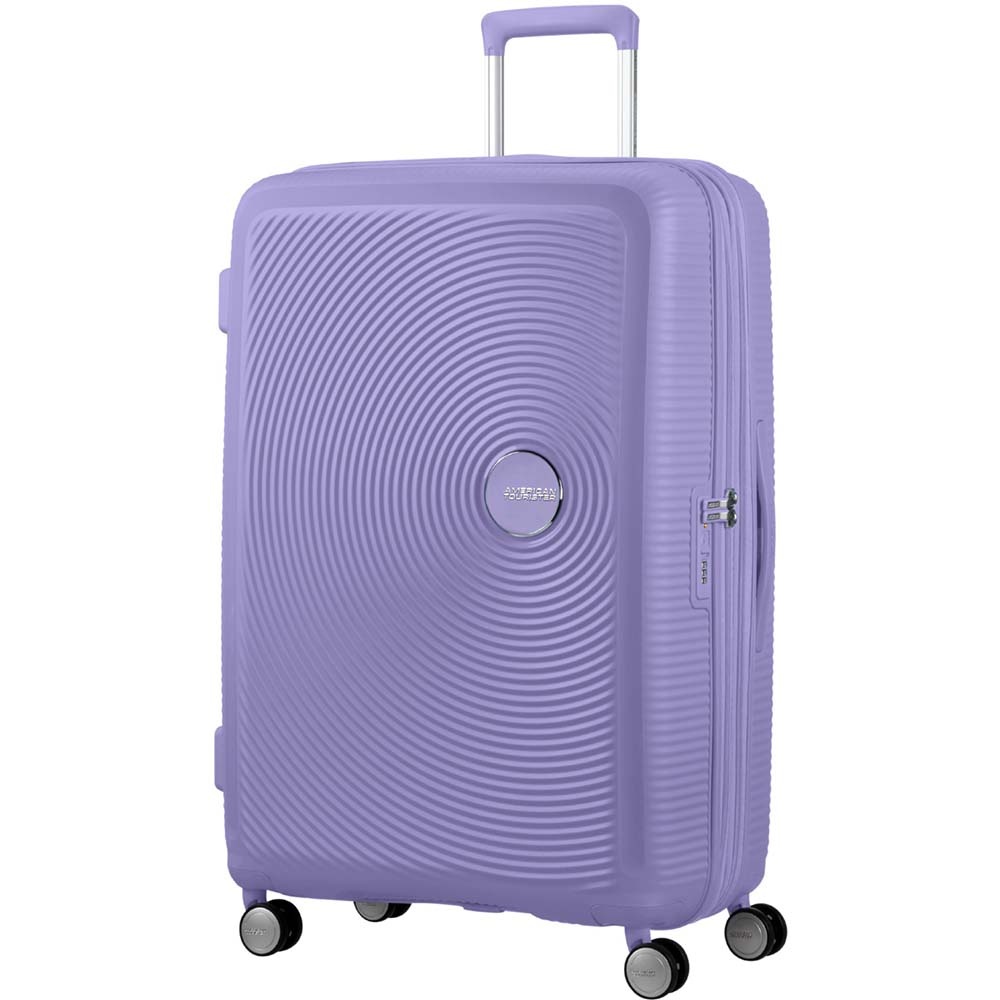 Suitcase American Tourister Soundbox made of polypropylene on 4 wheels 32G*003 Lavender (large)