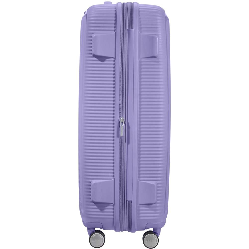 Suitcase American Tourister Soundbox made of polypropylene on 4 wheels 32G*003 Lavender (large)