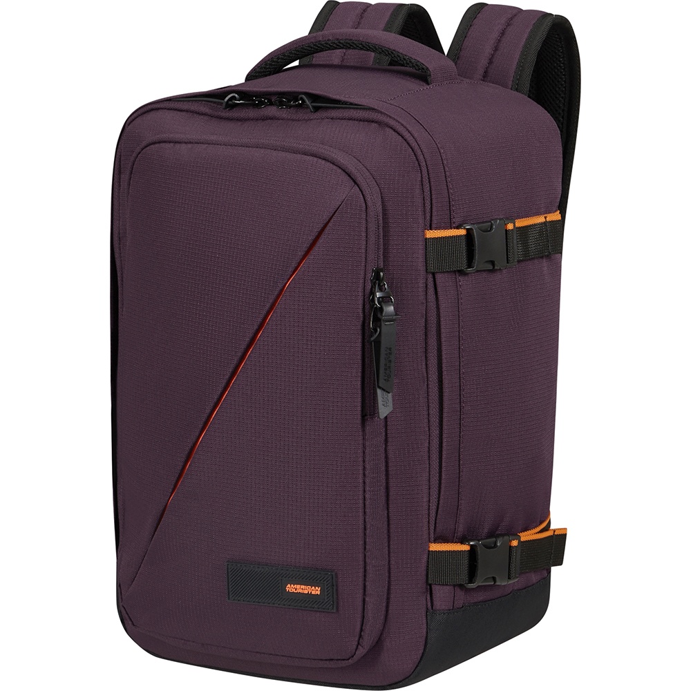 Travel backpack American Tourister Take2Cabin S for hand luggage in Ryanair 91G*004 Dark Plum