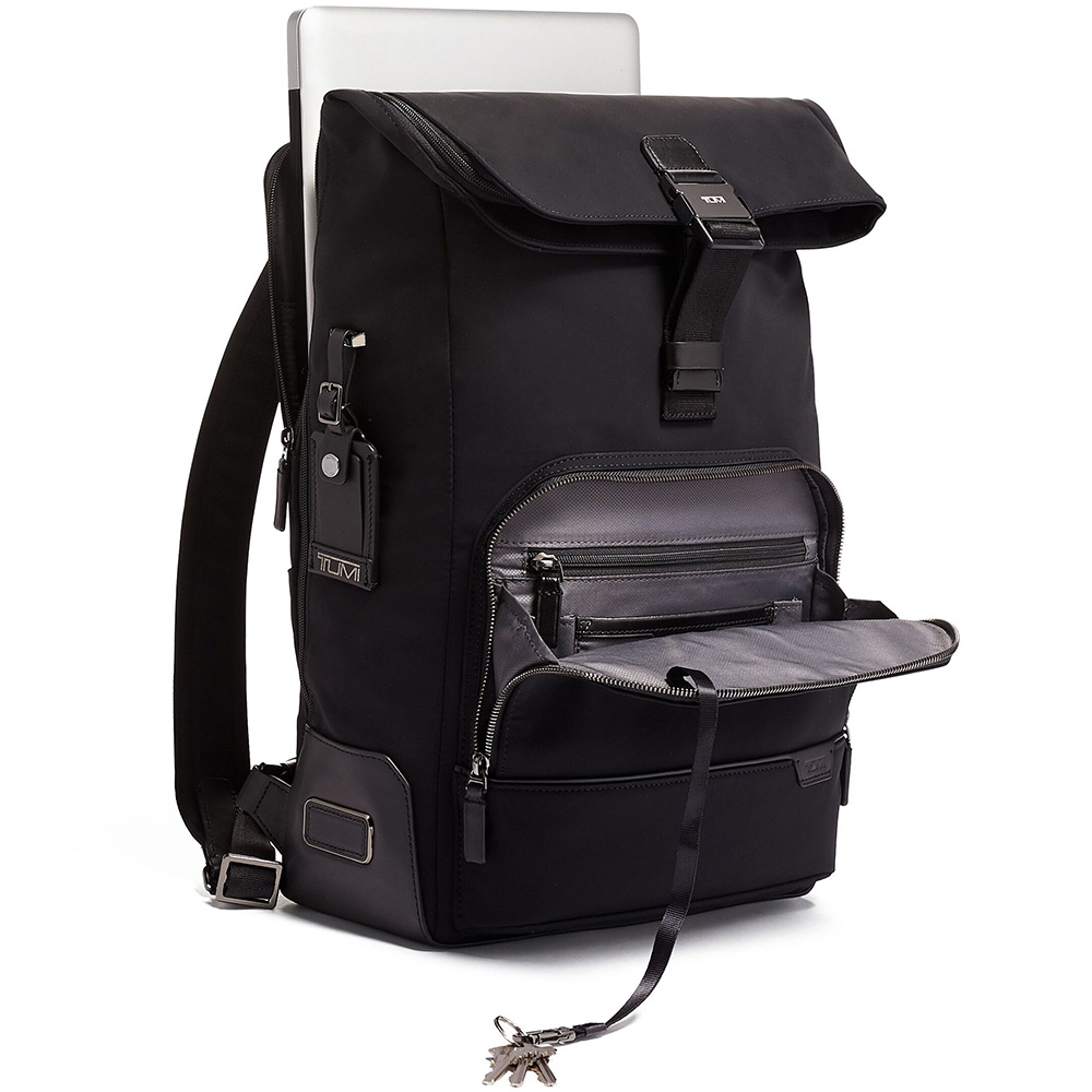 Tumi Harrison Osborn Roll Top Backpack with Laptop Compartments up to 15'' 06602021D Black