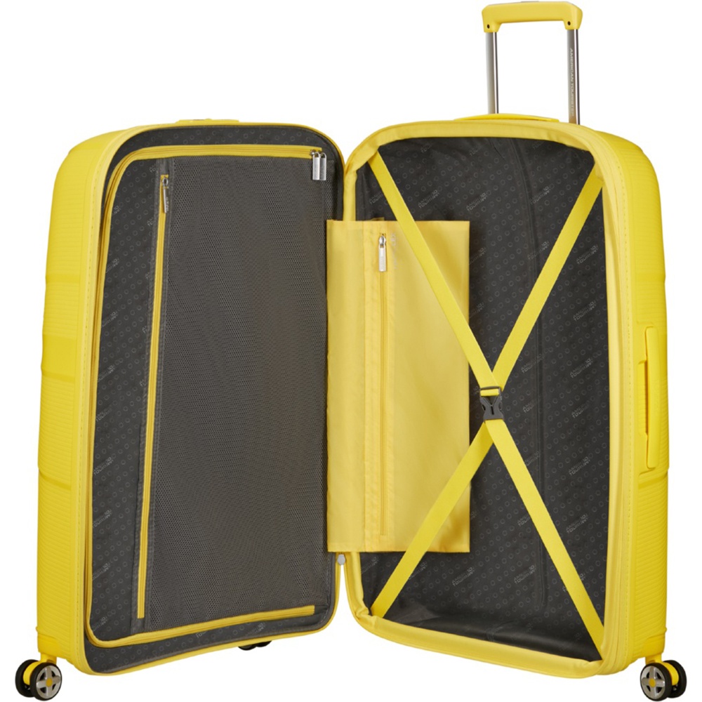 Ультралегка валіза American Tourister Starvibe із поліпропилена на 4-х колесах MD5*004 Electric Lemon (велика)