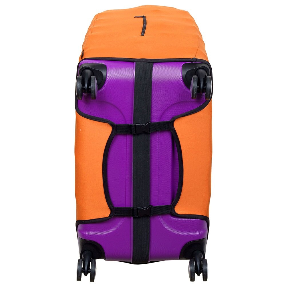 Универсальный защитный чехол для большого чемодана 8001-9 ярко-оранжевый