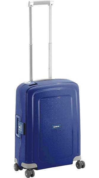 Samsonite S'Cure polypropylene suitcase on 4 wheels 10U*003 Dark Blue (small)