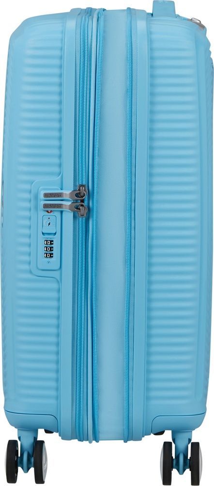 Suitcase American Tourister Soundbox made of polypropylene on 4 wheels 32G*001 Blueberry Fizz (small)
