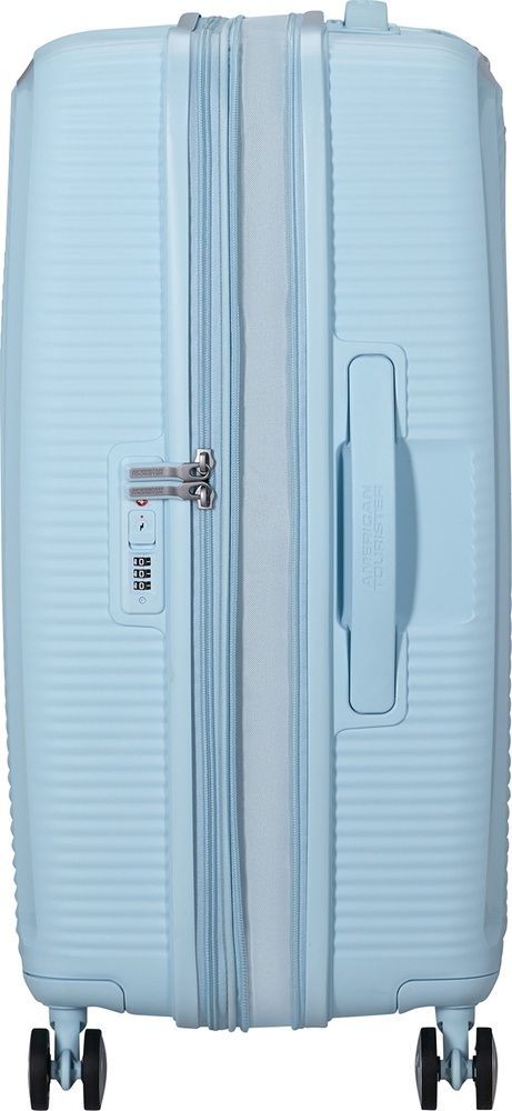 Чемодан American Tourister Soundbox из полипропилена на 4-х колесах 32G*002 Pastel Blue (средний)