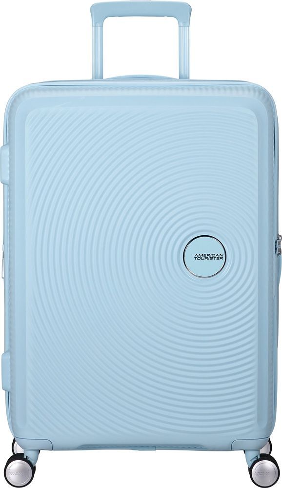 Чемодан American Tourister Soundbox из полипропилена на 4-х колесах 32G*002 Pastel Blue (средний)