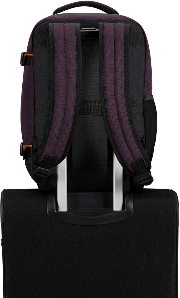 Travel backpack American Tourister Take2Cabin S for hand luggage in Ryanair 91G*004 Dark Plum