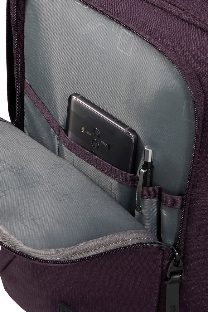 Рюкзак дорожный American Tourister Take2Cabin S для ручной клади в Ryanair 91G*004 Dark Plum