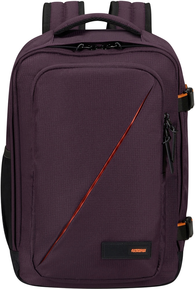 Travel backpack American Tourister Take2Cabin S for hand luggage in Ryanair 91G*004 Dark Plum