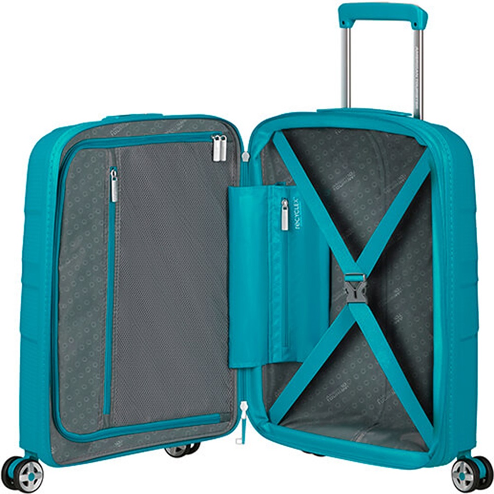 American Tourister Starvibe Ultralight Polypropylene Suitcase on 4 Wheels MD5*002 Verdigris (Small)