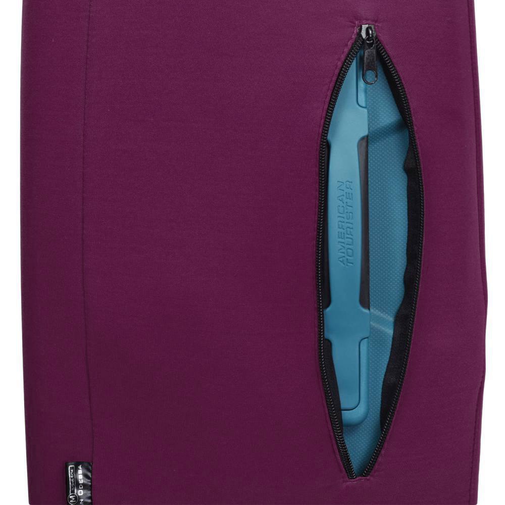 Универсальный защитный чехол для среднего чемодана 9002-46 Сливово-бордовый
