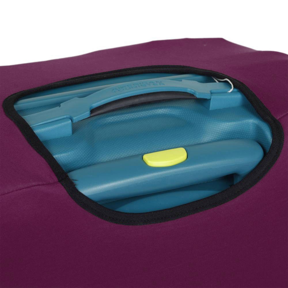 Universal Protective Cover for Medium Suitcase 9002-46 Plum Burgundy