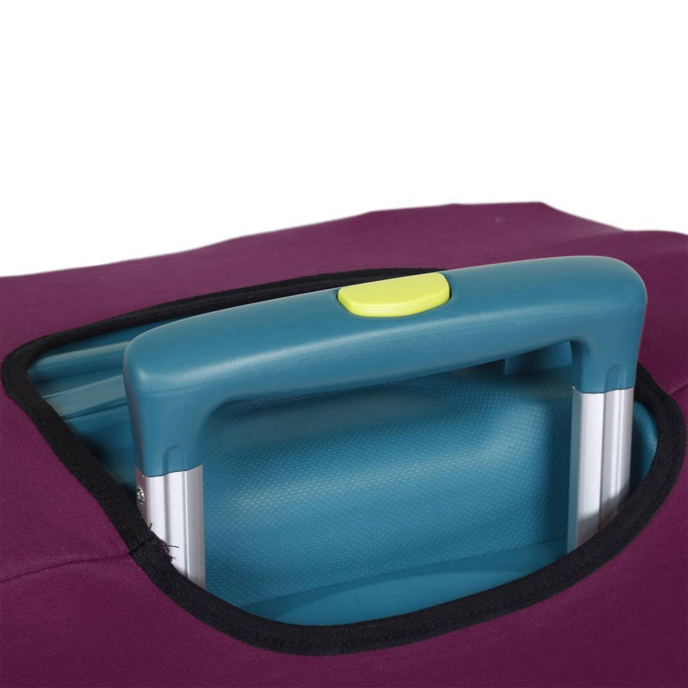 Универсальный защитный чехол для среднего чемодана 9002-46 Сливово-бордовый