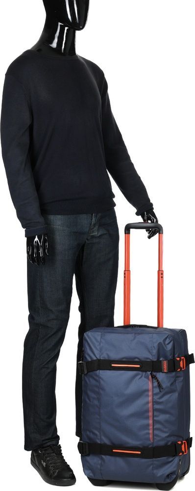 Travel bag with moisture impregnation on 2 wheels American Tourister Urban Track S MD1*201;31 LMTD Navy/Orange (small)