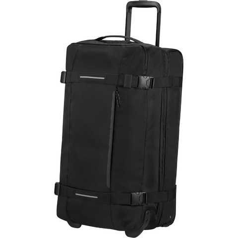 Travel bag on 2 wheels American Tourister Urban Track textile MD1*002  Asphalt Black(medium) - American Tourister, Samsonite, TUMI suitcase store  - buy a suitcase in the company's online store