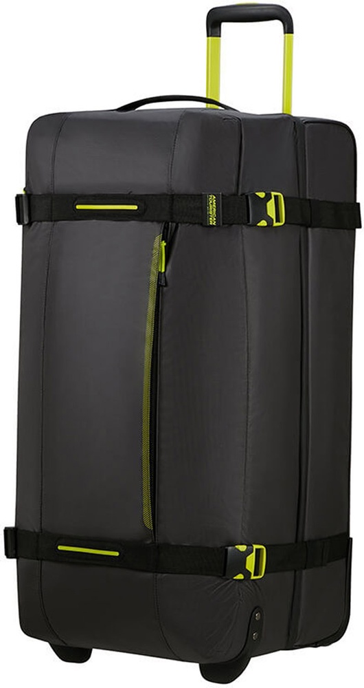 Дорожная сумка с защитой от влаги на 2-х колесах American Tourister Urban Track текстильная MD1*203;19 LMTD Black/Lime (большая)