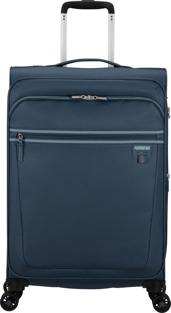 Легкий чемодан American Tourister AeroSpin текстильный на 4-х колесах MH6*002;31 Indigo (средний)