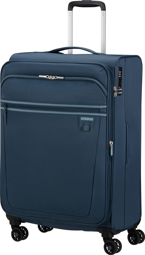 Легкий чемодан American Tourister AeroSpin текстильный на 4-х колесах MH6*002;31 Indigo (средний)