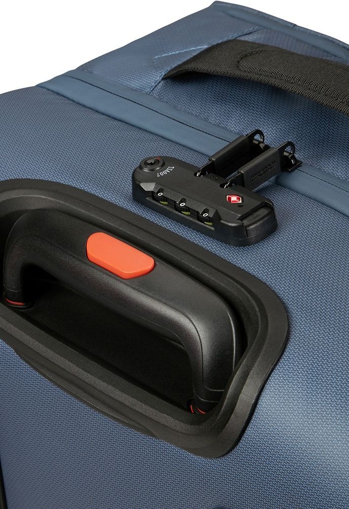 Travel bag with moisture impregnation on 2 wheels American Tourister Urban Track S MD1*201;31 LMTD Navy/Orange (small)