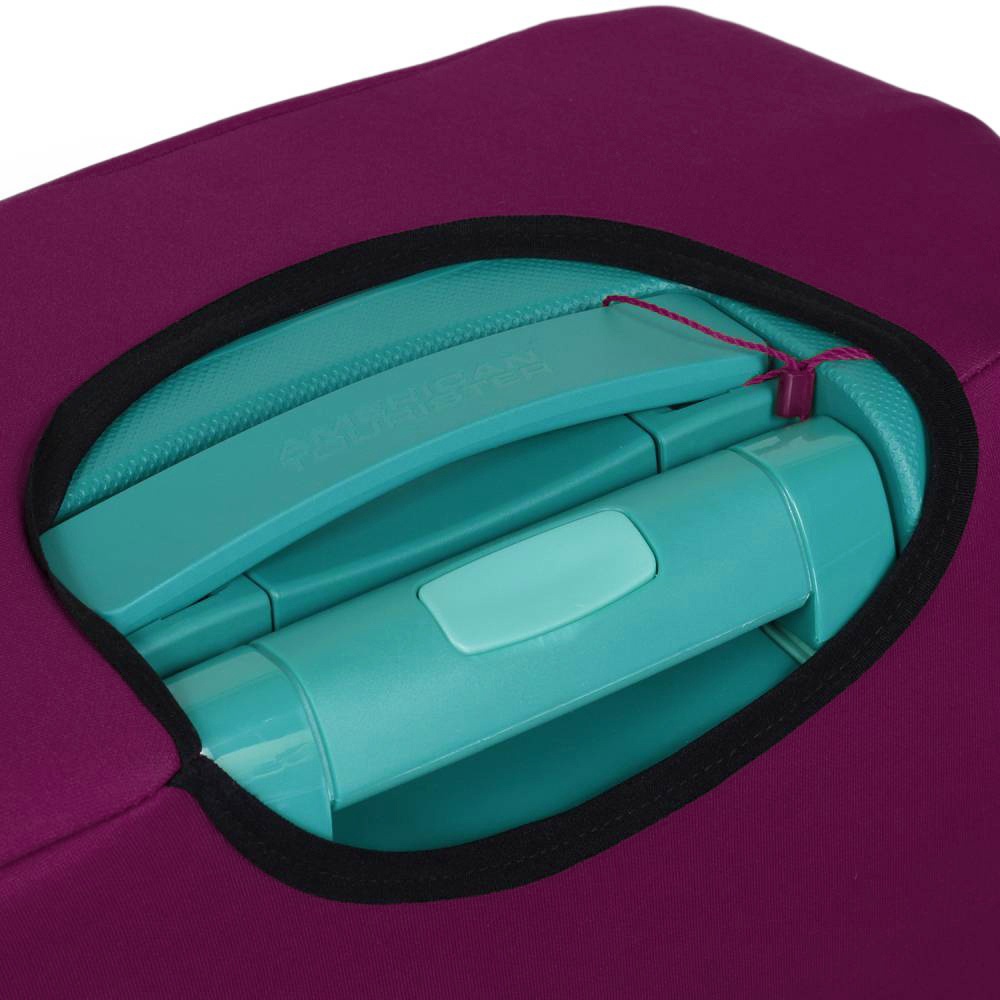 Универсальный защитный чехол для малого чемодана 9003-46 Сливово-бордовый