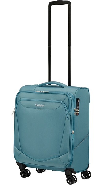 Валіза American Tourister Summerride текстильна на 4-х колесах ME7*004;01 Breeze Blue (мала)