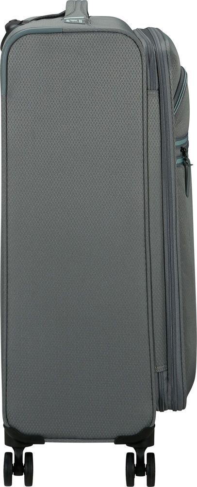 Lightweight suitcase American Tourister AeroSpin textile on 4 wheels MH6*002;18 Stone Basalt (medium)