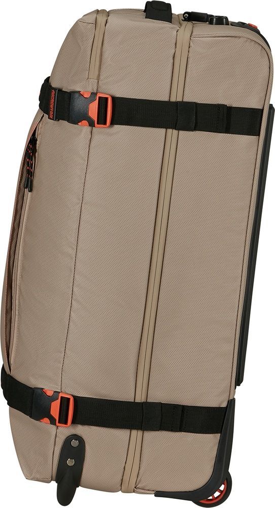Сумка дорожная с пропиткой от влаги на 2-х колесах American Tourister Urban Track M MD1*202;15 LMTD Beige/Orange (средняя)