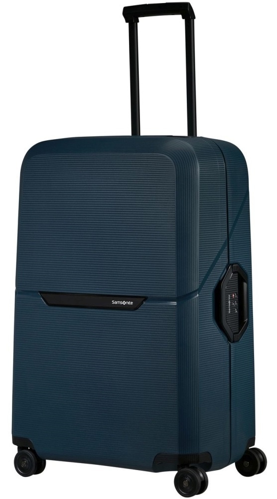 Suitcase Samsonite Magnum Eco made of polypropylene on 4 wheels KH2 * 003 Midnight Blue (large)