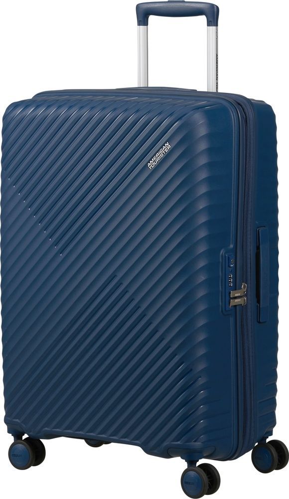 Suitcase American Tourister Diablast on 4 wheels made of polypropylene MK2*002;01 Darkwave Blue (medium)