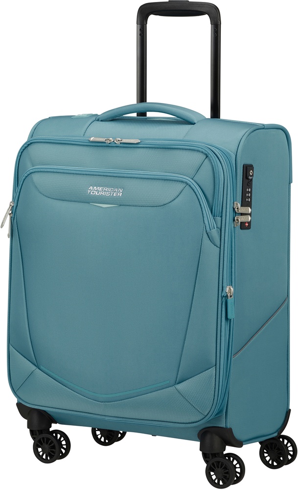 Валіза American Tourister Summerride текстильна на 4-х колесах ME7*004;01 Breeze Blue (мала)