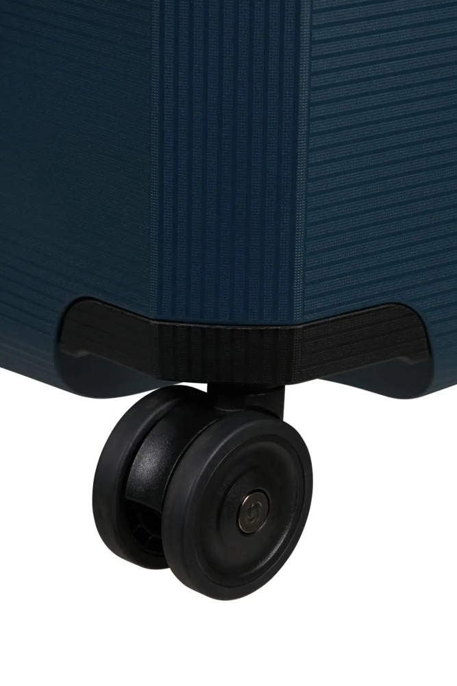 Suitcase Samsonite Magnum Eco made of polypropylene on 4 wheels KH2 * 003 Midnight Blue (large)