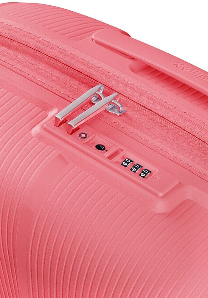 Ультралегка валіза American Tourister Starvibe із поліпропилена на 4-х колесах MD5*004 Sun Kissed Coral (велика)