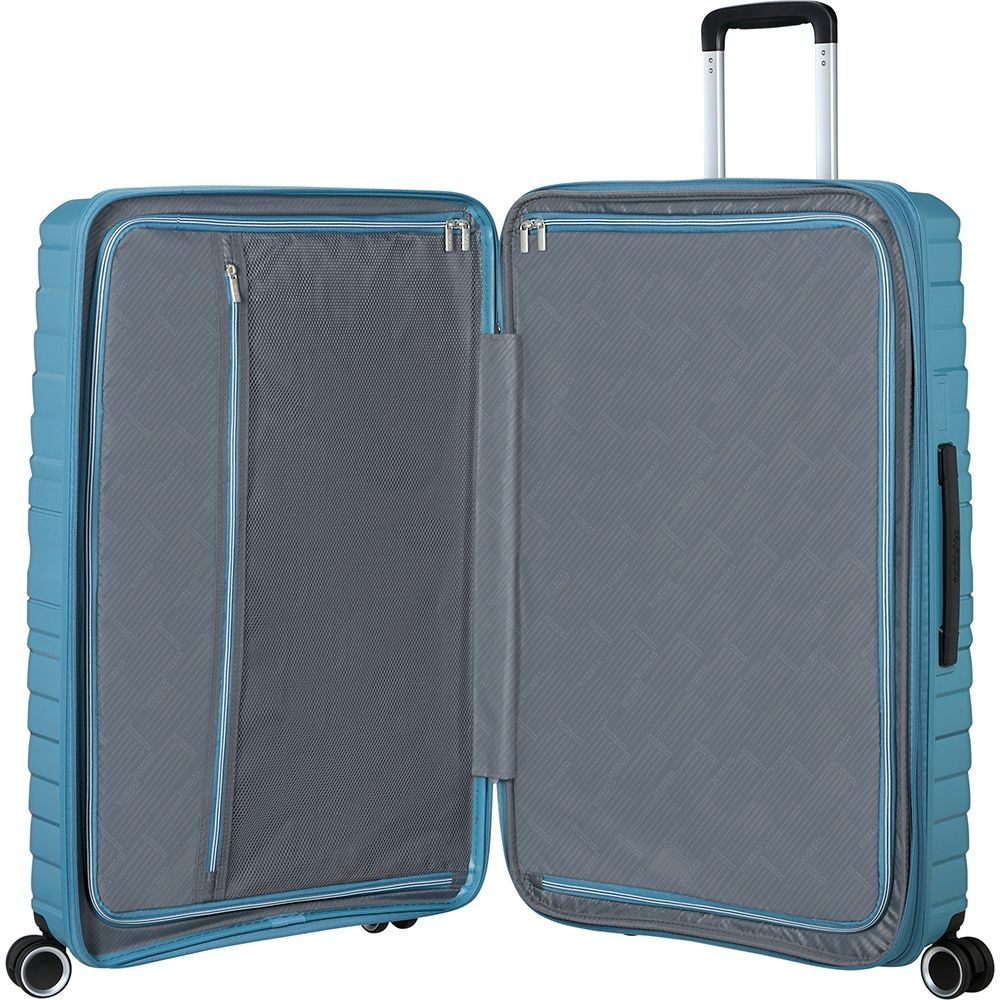 Валіза American Tourister Flytwist із поліпропілену на 4-х колесах MI1*003 Storm Blue (велика)