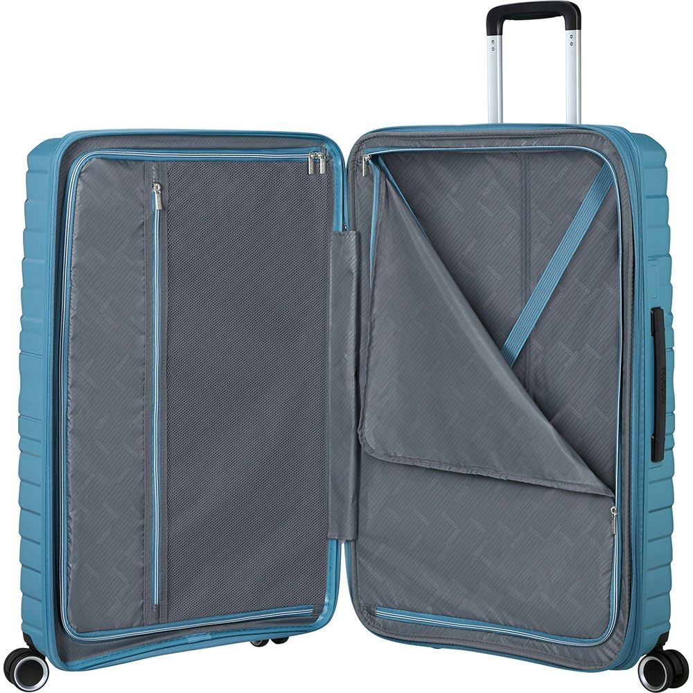 Валіза American Tourister Flytwist із поліпропілену на 4-х колесах MI1*003 Storm Blue (велика)
