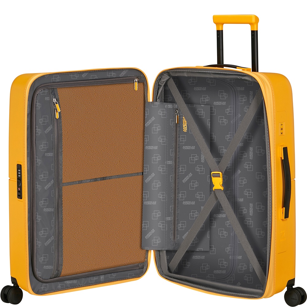 American Tourister Dashpop polypropylene suitcase on 4 wheels MG5*002;56 Golden Yellow (medium)