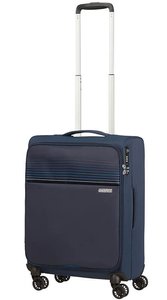 Ультралёгкий чемодан American Tourister Lite Ray текстильный на 4-х колесах 94g*002 Midnight Navy (малый)
