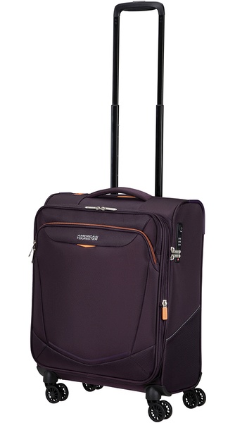 Валіза American Tourister Summerride текстильна на 4-х колесах ME7*004;07 Dark Plum (мала)