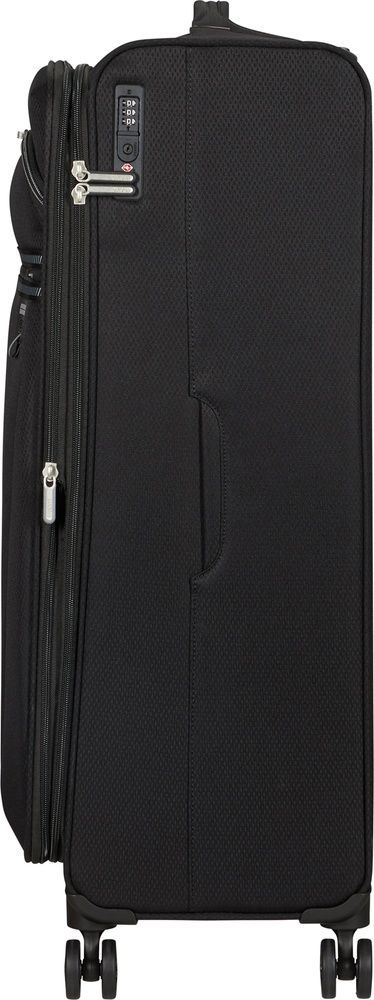 Lightweight suitcase American Tourister AeroSpin textile on 4 wheels MH6*003;09 Black (large)