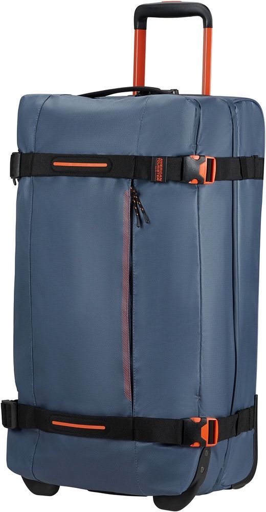Сумка дорожня з просоченням від вологи на 2-х колесах American Tourister Urban Track M MD1*202;31 LMTD Navy/Orange (середня)