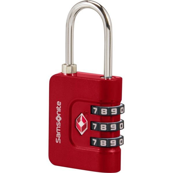 Навесной кодовый замок Samsonite TA Revolution с системой TSA Combilock 3 DIAL KR7*009;00 Red