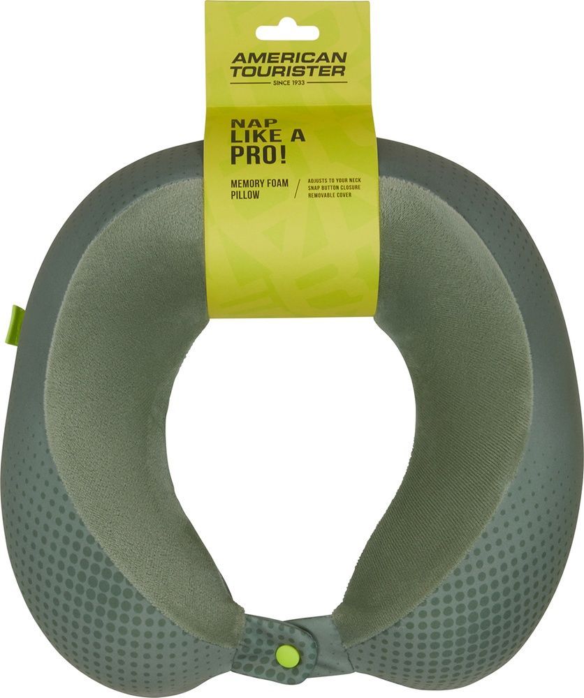 Ергономічна подушка під голову American Tourister Ta Memory Foam MF3*004;14 Olive/Lime