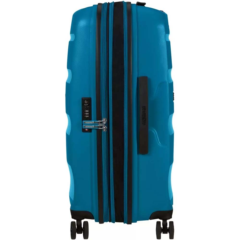 Suitcase American Tourister Bon Air DLX made of polypropylene on 4 wheels MB2 * 002 Seaport Blue (medium)