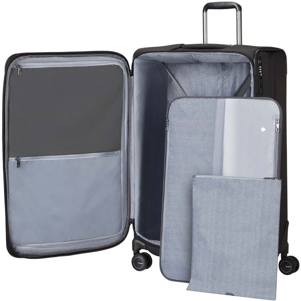 Suitcase Samsonite Spectrolite 3.0 TRVL textile on 4 wheels KG4*006 Black (large)