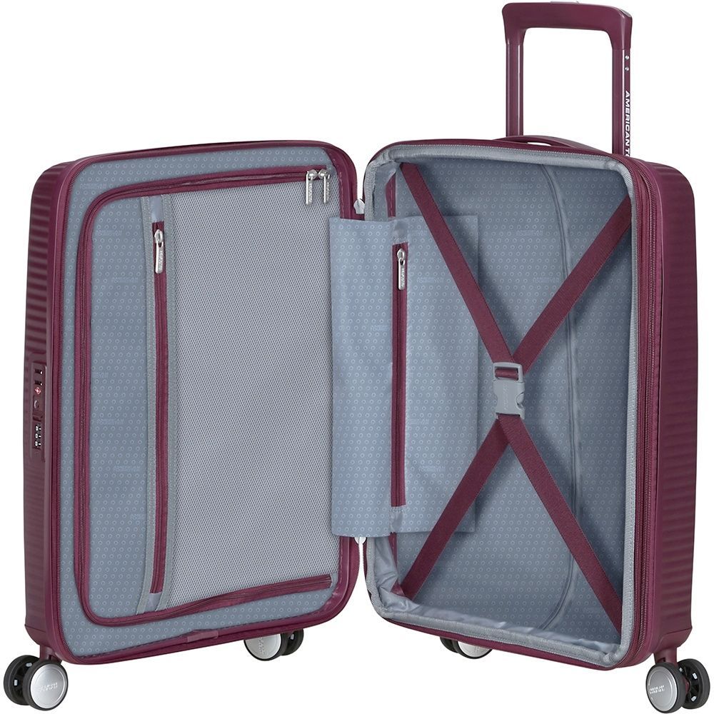 Валіза American Tourister Soundbox із поліпропілену на 4-х колесах 32G*001 Wild Cherry (мала)