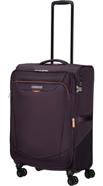 Валіза American Tourister Summerride текстильна на 4-х колесах ME7*005;07 Dark Plum (середня)