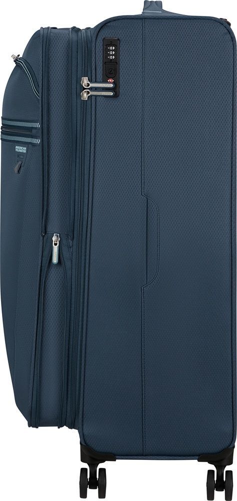 Lightweight suitcase American Tourister AeroSpin textile on 4 wheels MH6*003;31 Indigo (large)