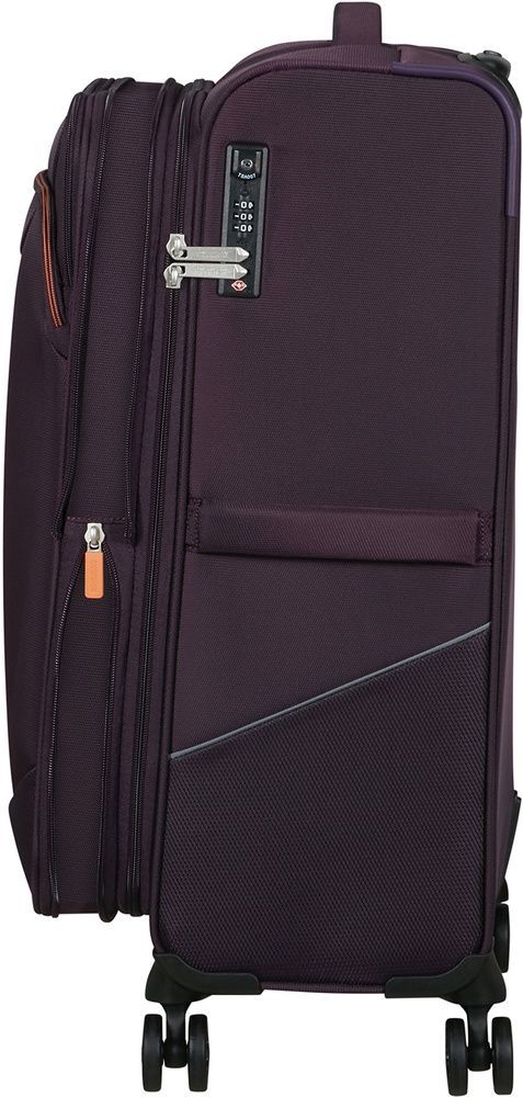 Валіза American Tourister Summerride текстильна на 4-х колесах ME7*005;07 Dark Plum (середня)