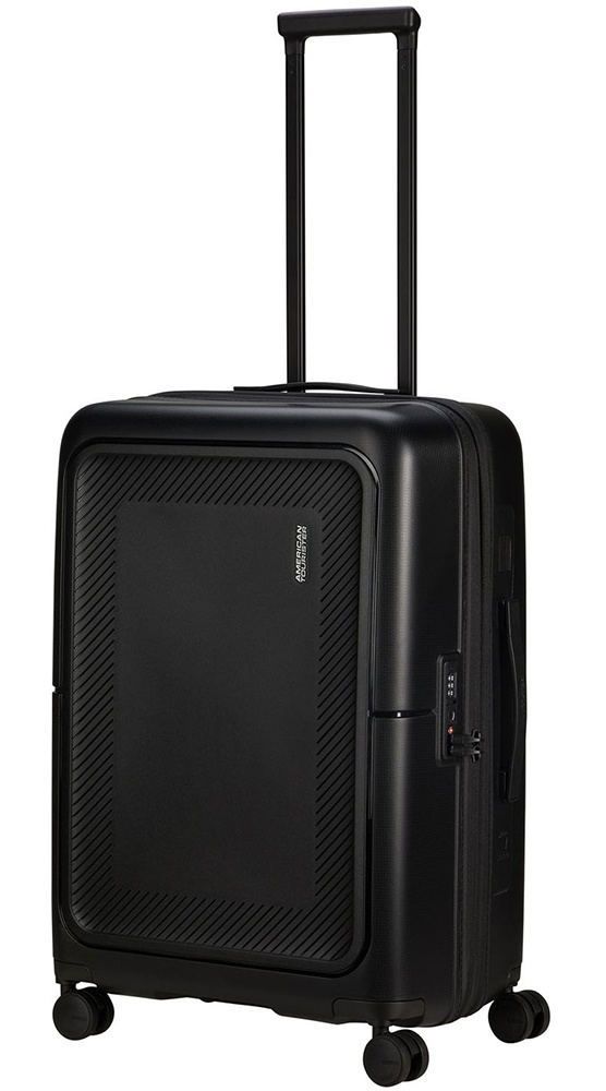 American Tourister Dashpop Polypropylene Suitcase on 4 Wheels MG5*002;19 True Black (Medium)