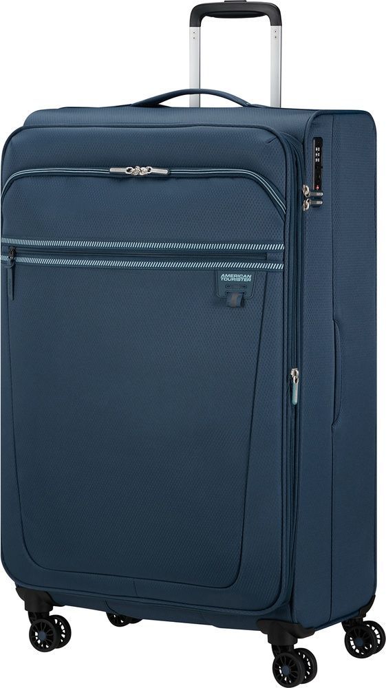 Lightweight suitcase American Tourister AeroSpin textile on 4 wheels MH6*003;31 Indigo (large)