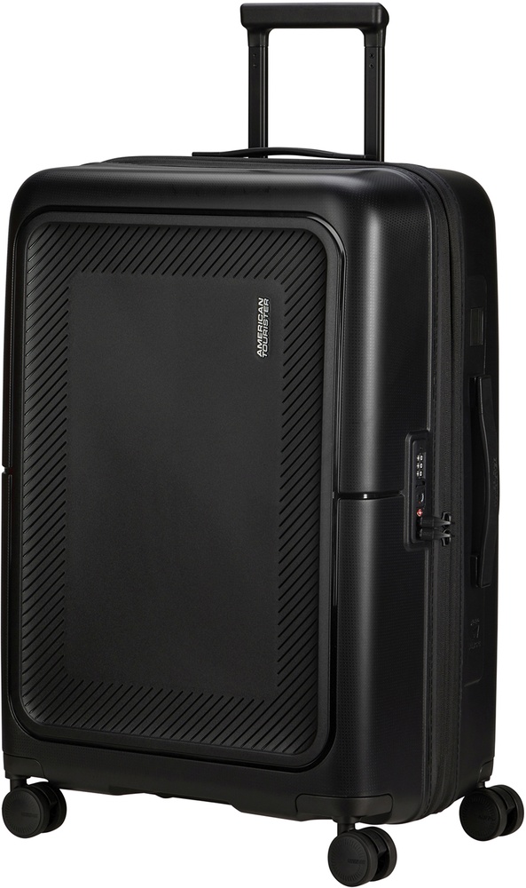 American Tourister Dashpop Polypropylene Suitcase on 4 Wheels MG5*002;19 True Black (Medium)